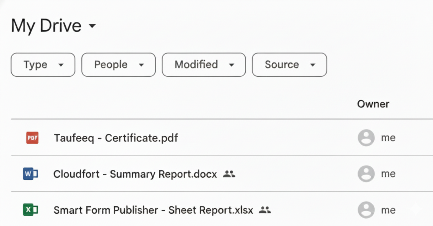 Accessing Generated Documents