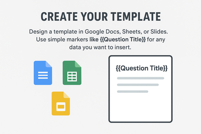 A person creating a template document